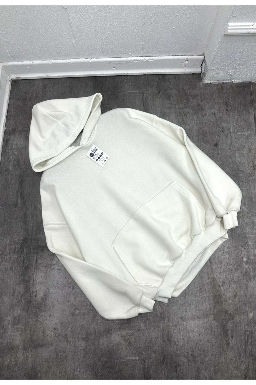 1001 NEVER KABARTMA BÜYÜK LOGO - BEYAZ - STANDART