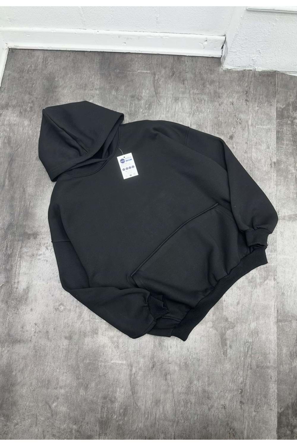 1001 NEVER KABARTMA BÜYÜK LOGO - SİYAH - STANDART