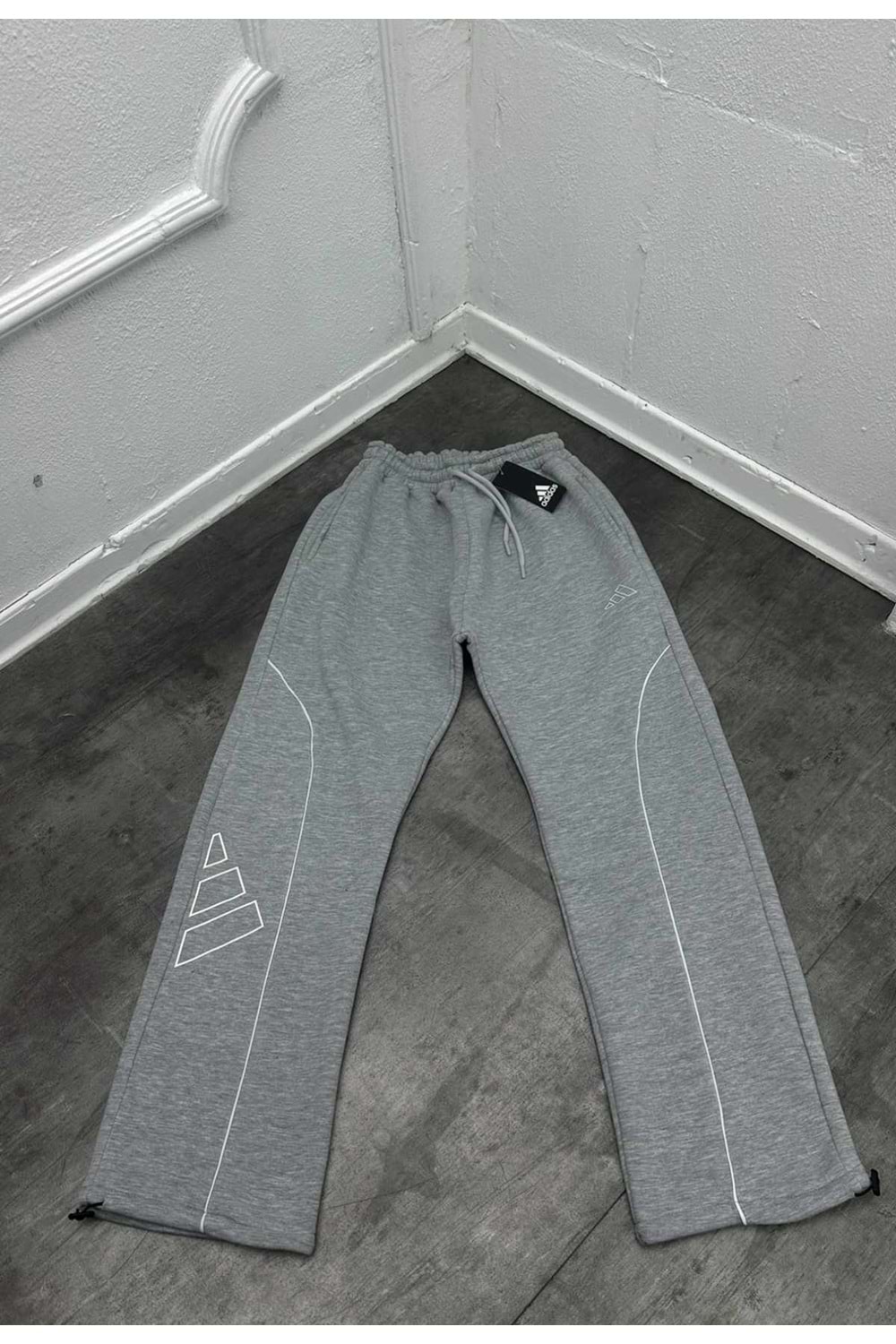 1029 ADİDAS BAGGY EŞOFMAN - GRİ - S